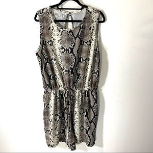 2/$35 ODDY Snake Print Sleeveless Romper